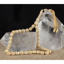 Tesbih Sepetim Zirkon Taşlı Özel Tasarım 925 Ayar Gümüş Tesbih 778676Ü