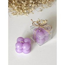 Gönül İşlerim Kutulu Mini Bubble Mum Hediyelik-Mor (25'li)