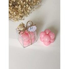 Gönül İşlerim Kutulu Mini Bubble Mum Hediyelik-Pembe (25'li)