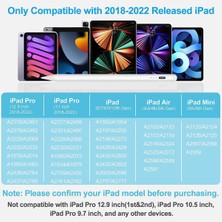 Z-Mobile Ipad Pro 4. Nesil 3. Nesil 12.9" Uyumlu Pencil Stylus Palm Rejection Eğim Özellikli Tablet Kalemi