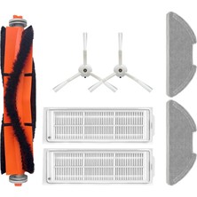 Srfn Ticaret Xiaomi Mop 2 Pro (Beyaz) MJST1SHW Uyumlu Yedek Fırça Filtre Mop Seti-7 Parça