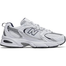 New Balance 530 Unisex Spor Ayakkabı MR530SG Beyaz - Lacivert Konforlu Tasarım ile Günlük Kullanım