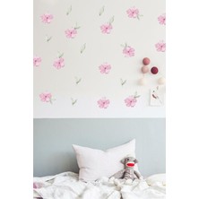 Piksel Grafik Mevsim Çiçekleri Duvar Sticker
