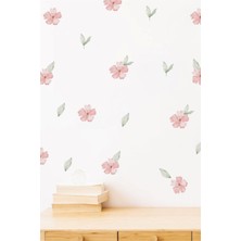 Piksel Grafik Mevsim Çiçekleri Duvar Sticker