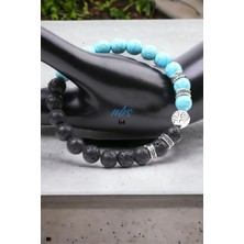NBS Beautiful Naturel Stones Doğal Taş Şans,başarı,mutluluk Unisex Bileklik ( Hayat Ağacı ) 8 mm 520FR777NBS