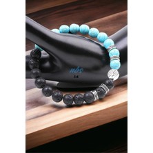 NBS Beautiful Naturel Stones Doğal Taş Şans,başarı,mutluluk Unisex Bileklik ( Hayat Ağacı ) 8 mm 520FR777NBS
