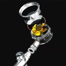 Akdoğan Yapı Ve Hırdavat Turbo Gold Pervaneli Su Masajlı Ayarlanabilir 360 Derece Dönebilen Tasarruflu Tazyikli Duş Başlığı