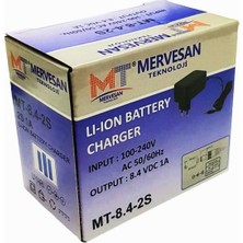 Mervesan 8.4VOLT 2s 1AMPER Li-Ion Batarya Şarj Cihazı