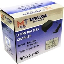 Mervesan 25.2Volt 6s 1Amper Li-Ion Batarya Şarj Cihazı