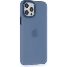 Dijimedia Apple iPhone 12 Pro Kılıf Modos Metal Kapak - Lacivert