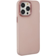 Dijimedia Apple iPhone 13 Pro Max Kılıf Modos Metal Kapak - Pembe