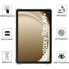 MTK Moveteck Samsung Galaxy Tab A9+ / Tab A9 Plus 11 Inç Tablet Uyumlu Silikon Kılıf Yumuşak Darbeye Dayanıklı Koruyucu Kapak Anti-Parmak Izi SM-X210