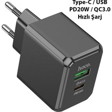 Ason Plus Hoco CS14A PD20W+QC3.0 USB + Type-C Girişli Hızlı Şarj Adaptörü Başlığı