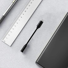 Tonex Ax-01 Lightning 3.5mm Jack Dönüştürücü Kulaklık Kablosu Siyah
