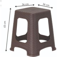 BKS Star Rattan Tabure Büyük Eko