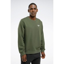 Reebok Rı Ft Left Chest Crew Yeşil Erkek Sweatshirt