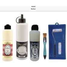 Cadence Banyo Mutfak -  Multi H - 068 Buhar 500 ml Parlak Yüzey Astarı 250 ml Taş Vernik 250 ml  Saten Rulo Set