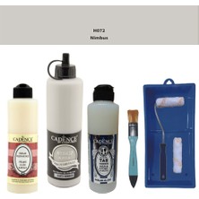 Cadence Banyo Mutfak -  Multi H - 072 Nıbmus 500 ml Parlak Yüzey Astarı 250 ml Taş Vernik 250 ml  Saten Rulo Set