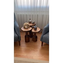 Kimahome Ürgüp Mantar Sehpa 3'lü Set (43 48 53 Cm)