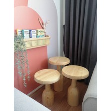 Kimahome Ürgüp Mantar Sehpa 3'lü Set (43 48 53 Cm)