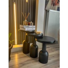 Kimahome Ürgüp Mantar Sehpa 3'lü Set (43 48 53 Cm)