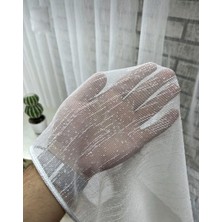 Aleyna Home Brillant Şantuk Tül Perde Kullanıma Hazır Seyrek Pile