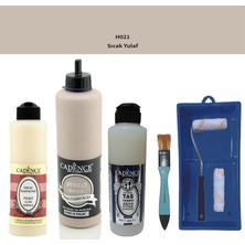 Cadence Banyo Mutfak -  Multi H - 021 S Yulaf 500 ml Parlak Yüzey Ast 250 ml Taş Vernik Mat 250 ml  Saten Rulo Set