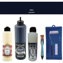 Cadence Banyo Mutfak -  Multi H - 062 Lacivert 500 ml Parlak Yüzey Ast 250 ml Taş Vernik Mat 250 ml  Saten Rulo Set