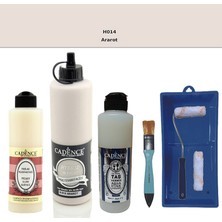 Cadence Banyo Mutfak -  Multi H - 014 Ararot 500 ml Parlak Yüzey Ast 250 ml Taş Vernik Mat 250 ml  Saten Rulo Set