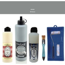 Cadence Banyo Mutfak -  Multi H - 040 Delano 500 ml Parlak Yüzey Ast 250 ml Taş Vernik Mat 250 ml  Saten Rulo Set