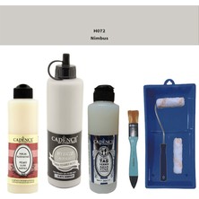 Cadence Banyo Mutfak -  Multi H - 072 Nıbmus 500 ml Parlak Yüzey Ast 250 ml Taş Vernik Mat 250 ml  Saten Rulo Set