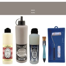 Cadence Banyo Mutfak -  Multi H - 083 Soho 500 ml Parlak Yüzey Ast 250 ml Taş Vernik Mat 250 ml  Saten Rulo Set