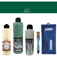 Cadence Banyo Mutfak -  Multi H - 112 Ofelya 500 ml Parlak Yüzey Ast 250 ml Taş Vernik Mat 250 ml  Saten Rulo Set