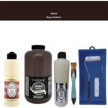 Cadence Banyo Mutfak -  Multi H - 018 Koyu Kahve 2000 ml Parlak Yüzey Ast 500 ml Taş Vernik 500 ml  Satenruloset