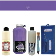 Cadence Banyo Mutfak -  Multi H - 034 Mor 2000 ml Parlak Yüzey Ast 500 ml Taş Vernik 500 ml  Satenruloset