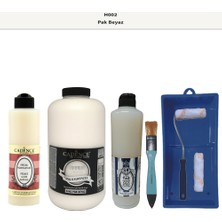 Cadence Banyo Mutfak -  Multi H - 002 Pak Beyaz 2000 ml Parlak Yüzey Ast 500 ml Taş Vernik 500 ml  Satenruloset