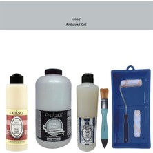 Cadence Banyo Mutfak -  Multi H - 057 Arduvaz gr i 2000 ml Parlak Yüzey Ast 500 ml Taş Vernik 500 ml  Satenruloset