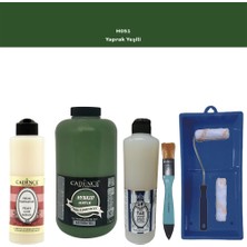 Cadence Banyo Mutfak -  Multi H - 051 Yaprak Yeşil 2000 ml Parlak Yüzey Ast 500 ml Taş Vernik 500 ml  Satenruloset
