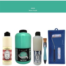 Cadence Banyo Mutfak -  Multi H - 044 N yeşil 2000 ml Parlak Yüzey Ast 500 ml Taş Vernik 500 ml  Satenruloset