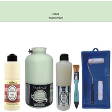 Cadence Banyo Mutfak -  Multi H - 045 Pastel Yeşil 2000 ml Parlak Yüzey Ast 500 ml Taş Vernik 500 ml  Satenruloset