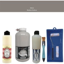 Cadence Banyo Mutfak -  Multi H - 022 M Kahve 2000 ml Parlak Yüzey Ast 500 ml Taş Vernik 500 ml  Satenruloset