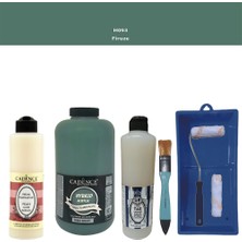 Cadence Banyo Mutfak -  Multi H - 093 Firuze 2000 ml Parlak Yüzey Ast 500 ml Taş Vernik 500 ml  Satenruloset