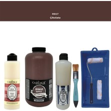 Cadence Banyo Mutfak -  Multi H - 017 Çikolata 2000 ml Parlak Yüzey Ast 500 ml Taş Vernik 500 ml  Satenruloset