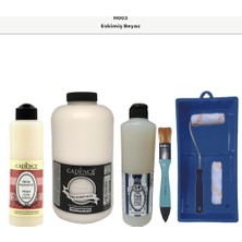 Cadence Banyo Mutfak -  Multi H - 003 Eskimiş Beyaz 2000 ml Parlak Yüzey Ast 500 ml Taş Vernik 500 ml  Satenruloset