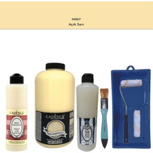 Cadence Banyo Mutfak -  Multi H - 007 Açık Sarı 2000 ml Parlak Yüzey Ast 500 ml Taş Vernik 500 ml  Satenruloset