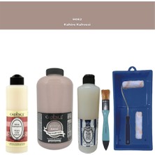 Cadence Banyo Mutfak -  Multi H - 082 Kahire Kahvesi 2000 ml Parlak Yüzey Ast 500 ml Taş Vernik 500 ml  Satenruloset
