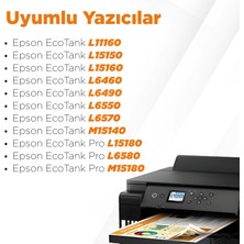 tonermax Epson Ecotank L6570 Muadil Mürekkep Takım / Epson T112 Muadil Mürekkep Takım