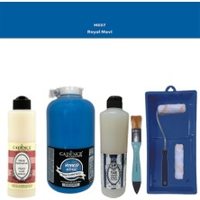 Cadence Banyo Mutfak -  Multi H - 037 R mavi 2000 ml Par Yüzey Ast 500 ml Taş Vernik Mat 500 ml  Satenruloset