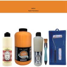 Cadence Banyo Mutfak -  Multi H - 011 Açık Turuncu 2000 ml Par Yüzey Ast 500 ml Taş Vernik Mat 500 ml  Satenruloset