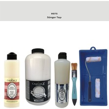 Cadence Banyo Mutfak -  Multi H - 075 Sünger Taşı 2000 ml Par Yüzey Ast 500 ml Taş Vernik Mat 500 ml  Satenruloset